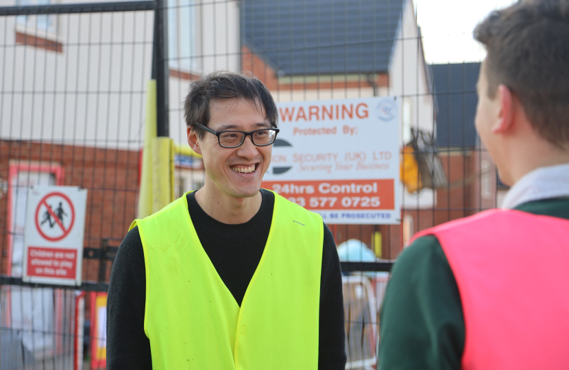 Johnny in a hi vis