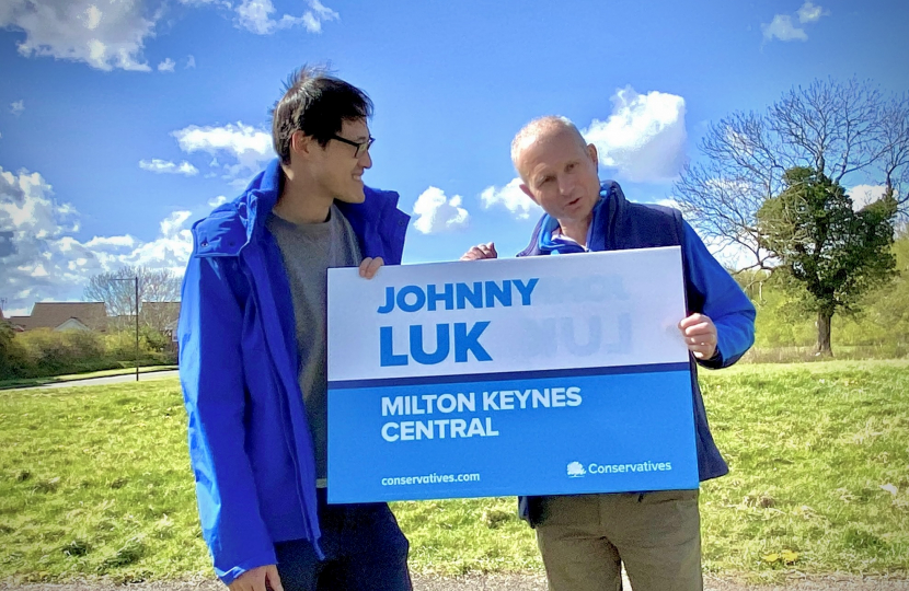 Johnny with Sir David 